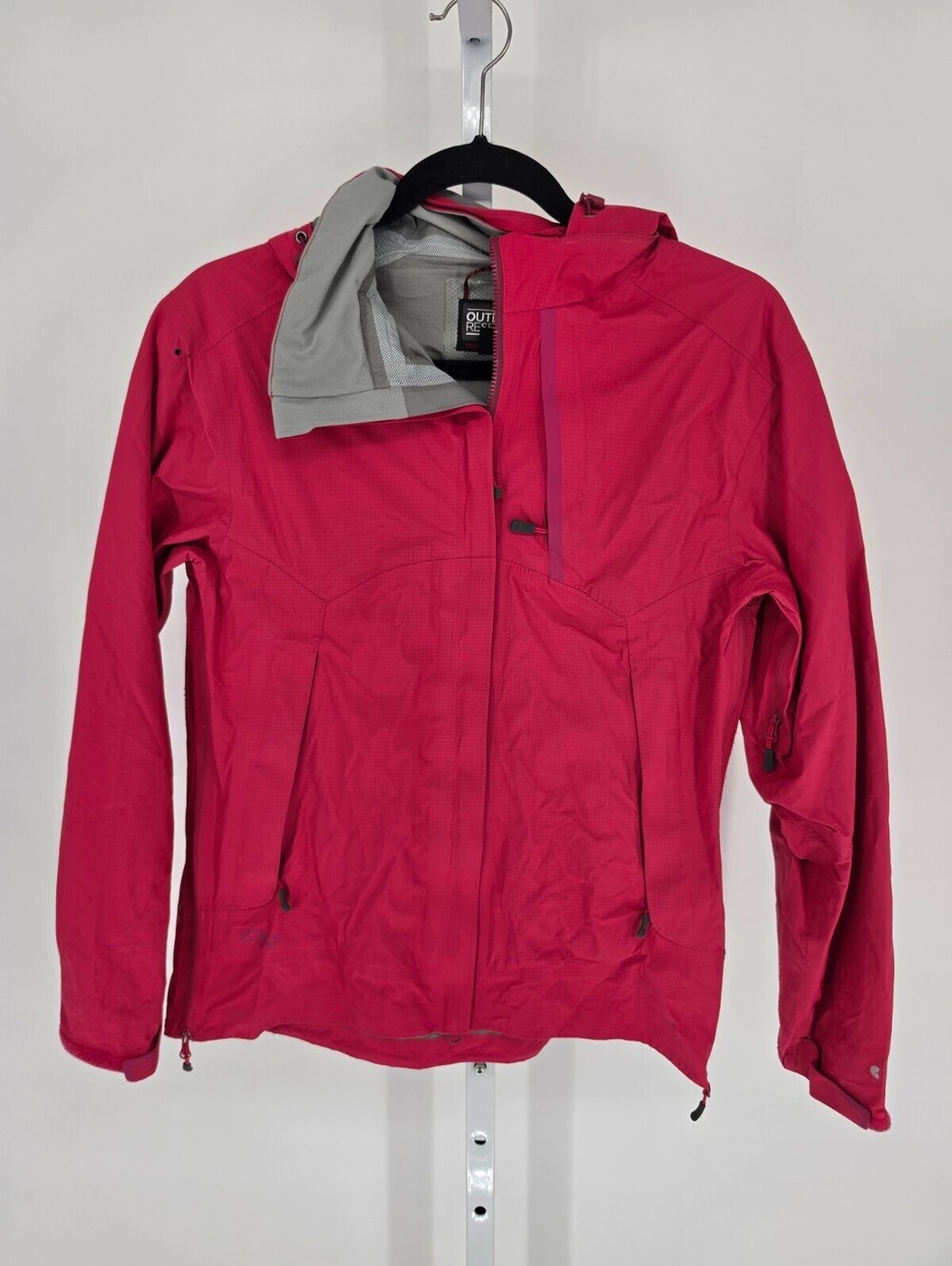 Outdoor Research Womens Sz S Guardian Winter Jacket Bright Pink Hooded